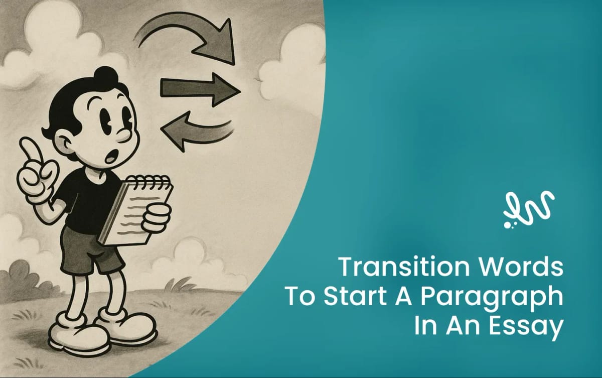 transition words to start a paragraph in an essay
